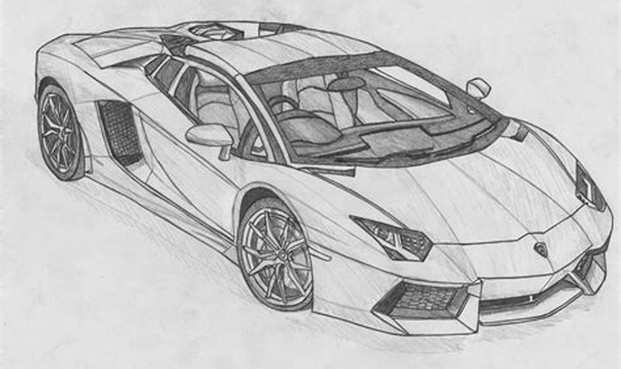 Easy Pencil Drawings of Cars: Step-by-Step Guide and Tips