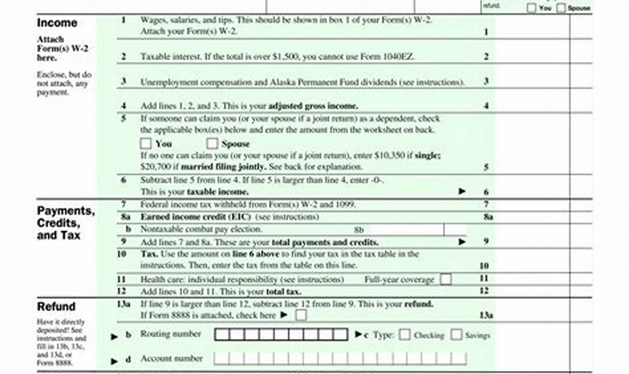 Easy Tax Form 2024