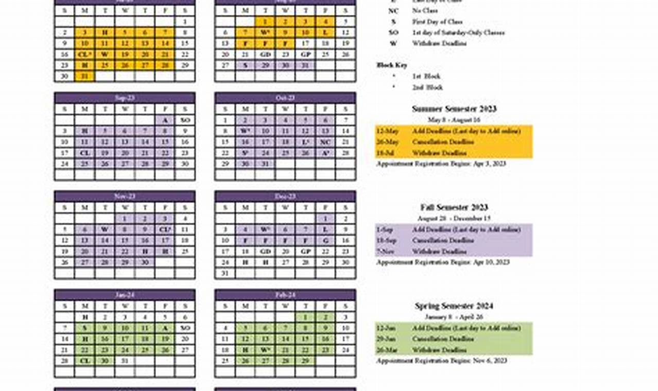 Ecc Spring 2024 Schedule Date