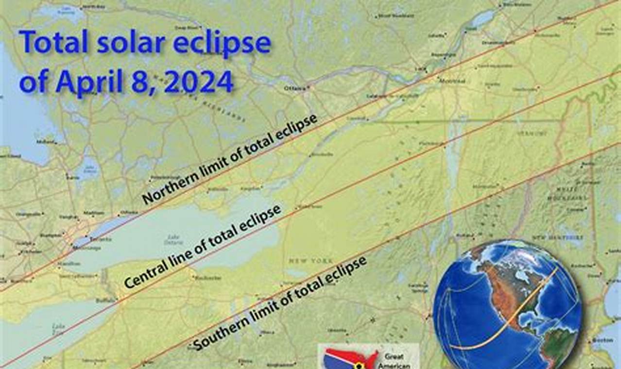 Eclipse 2024 Totality Map