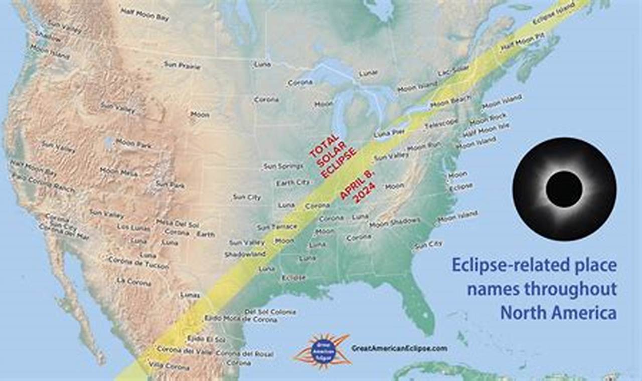 Eclipse Path 2024 April 8
