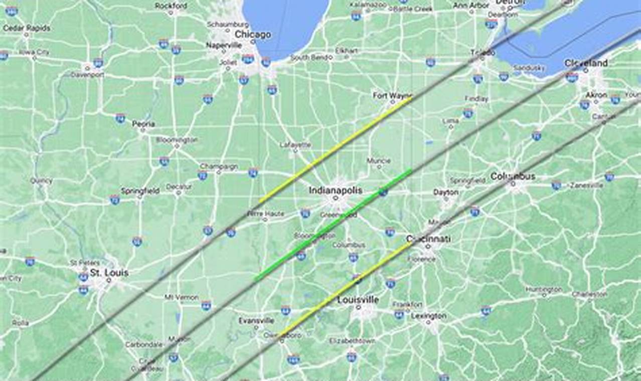 Eclipse Path 2024 Indiana