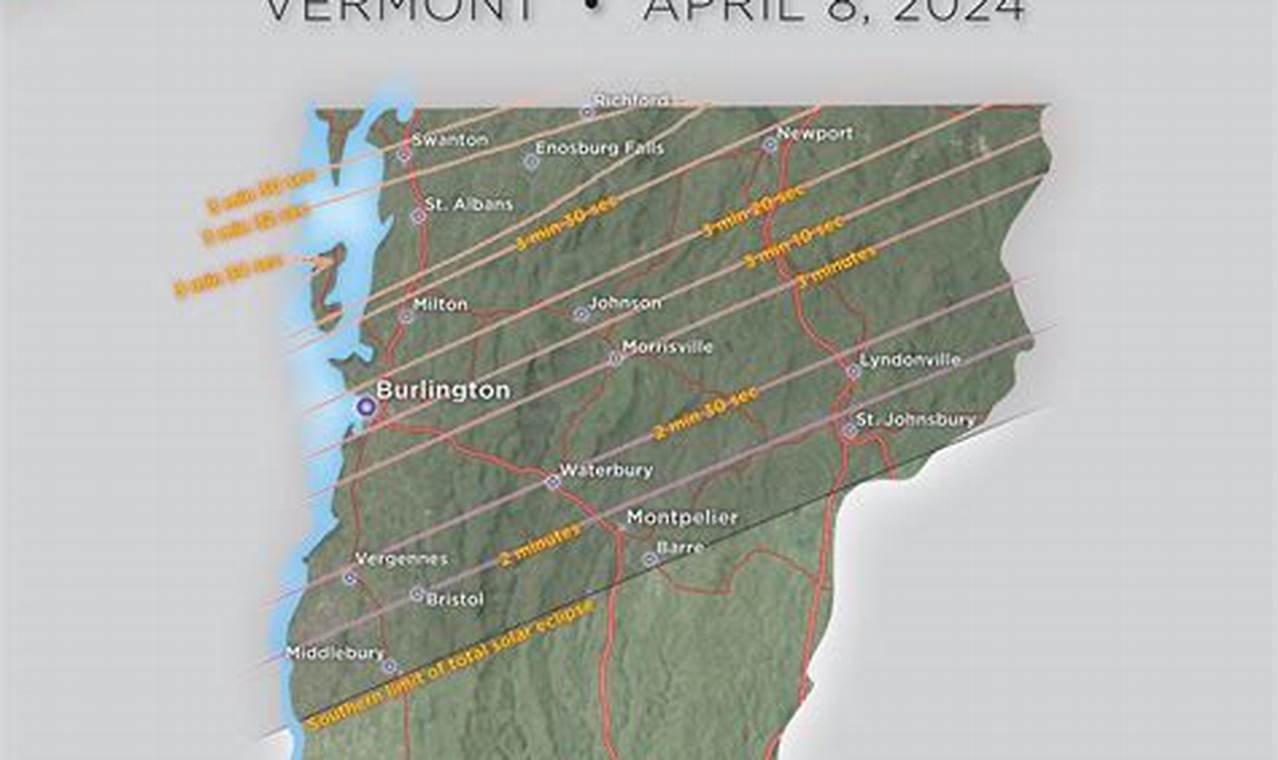 Eclipse Path 2024 Vermont