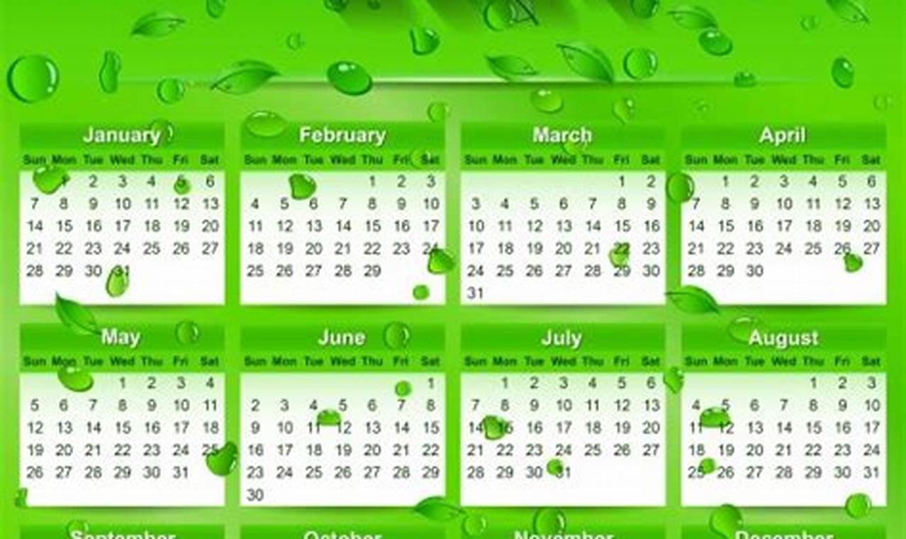 Eco Calendar 2024