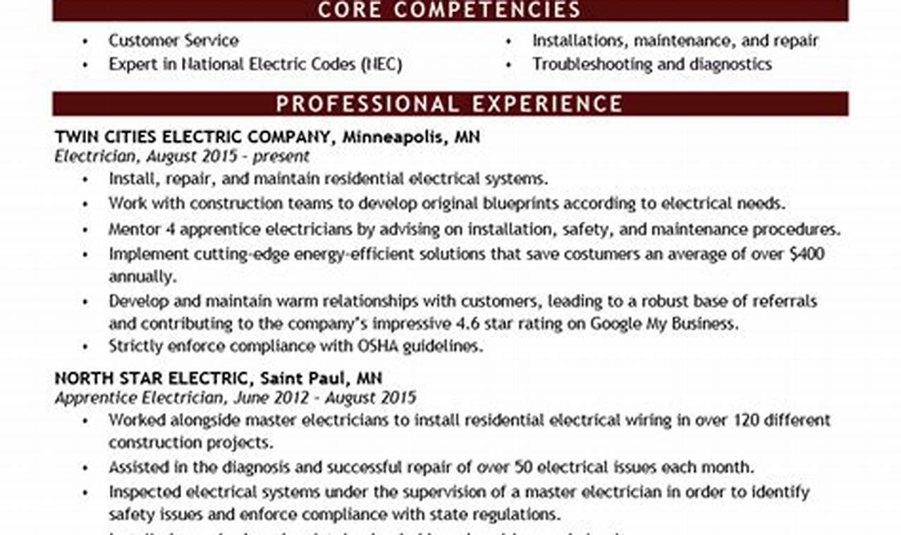 Electric Vehicle Electrician Cv