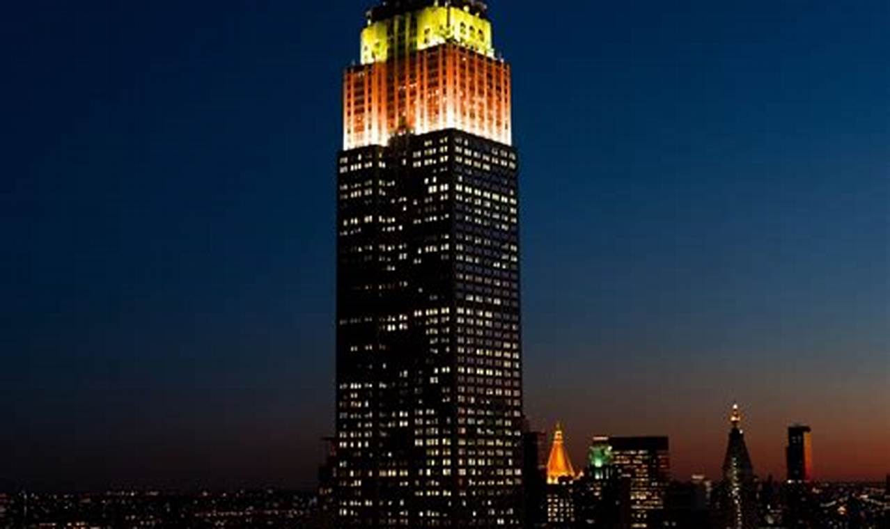 Empire State Building Colors 2024 October