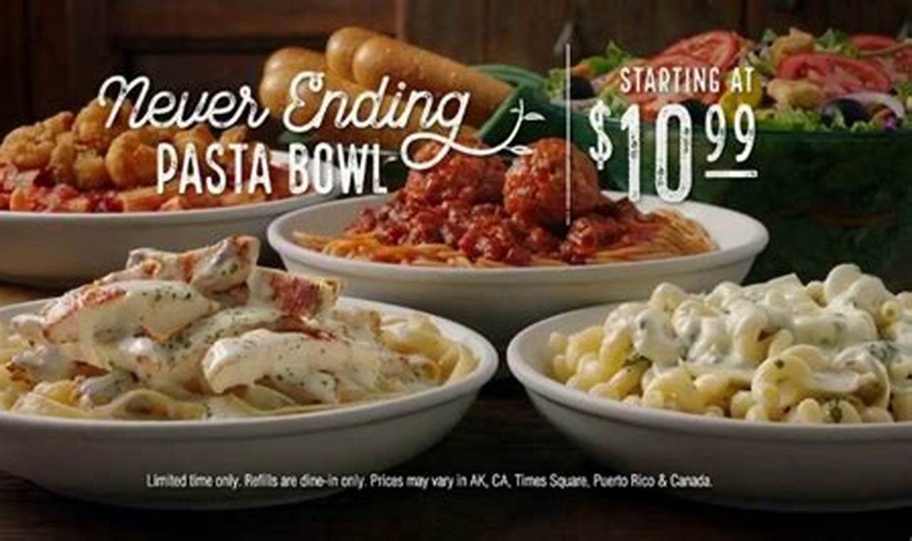 Endless Pasta Olive Garden 2024 Price