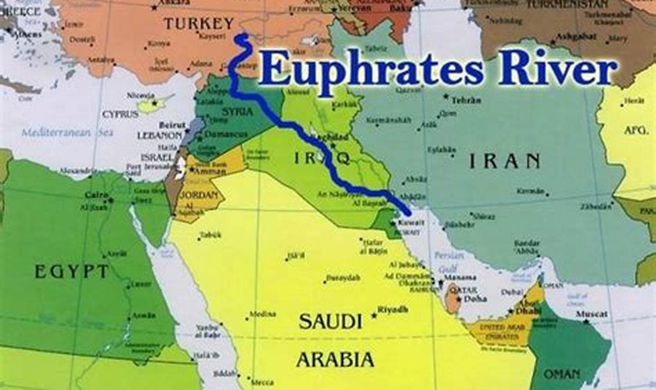 Euphrates River Map 2024