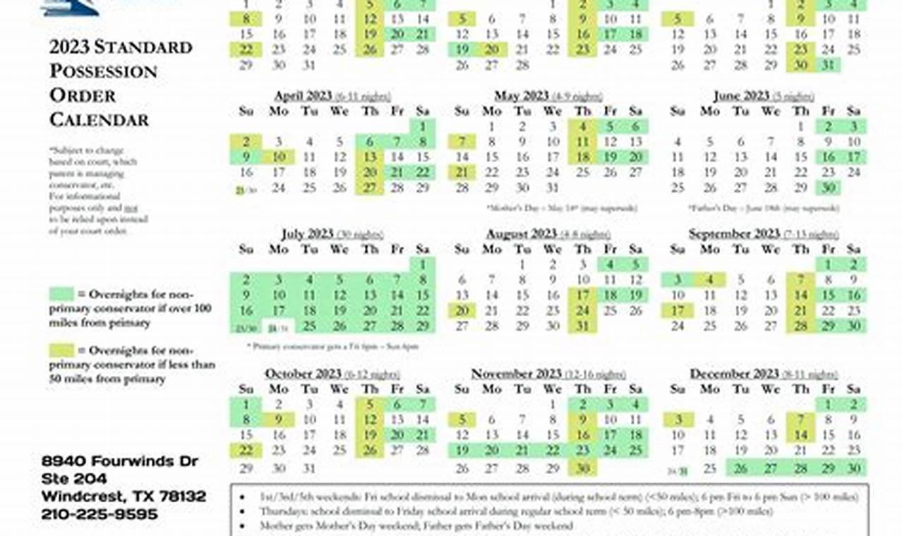 Every Other Weekend Custody Calendar 2024 Tacoma