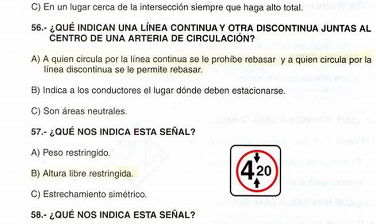 Examen Escrito De Manejo 2024