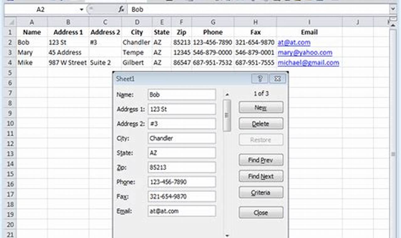 Excel Data Entry Form Template: Streamline Your Data Collection