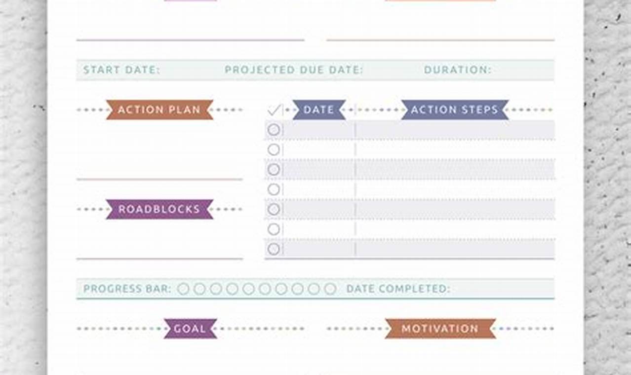 Excel Templates for Goal Tracking: Achieving Success Through Planning and Monitoring