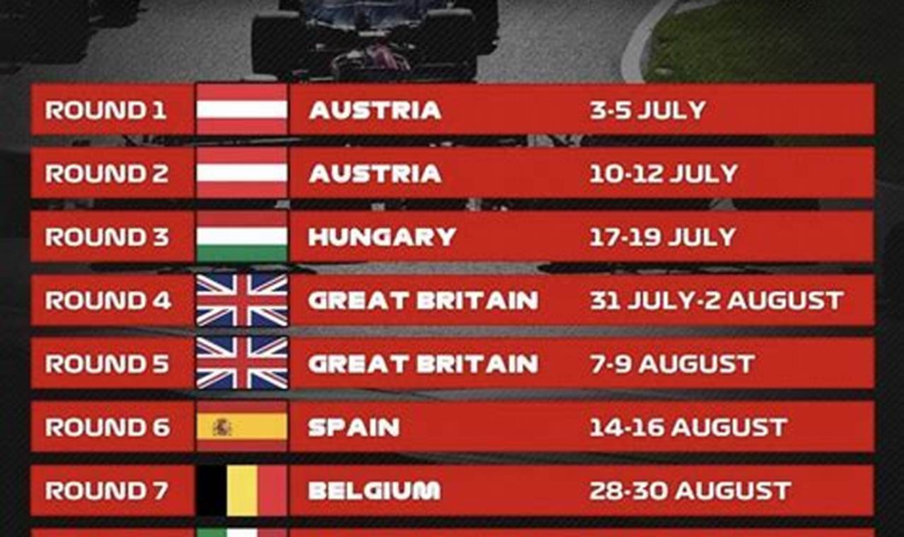 F1 2024 Calendar Pdf