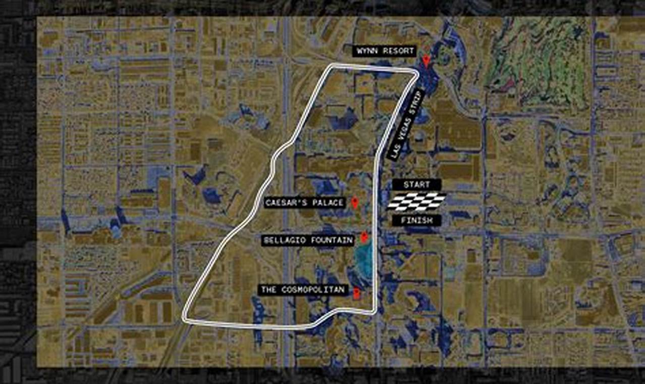 F1 Las Vegas 2024 Route