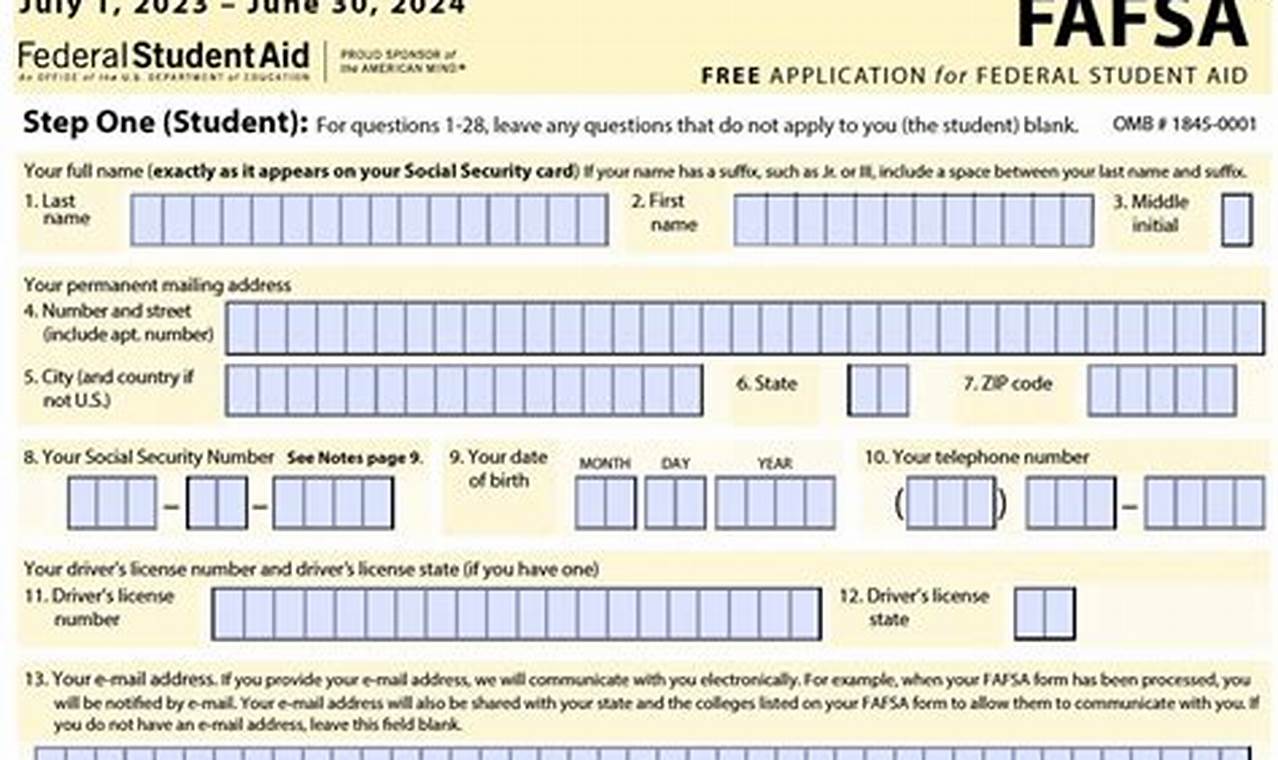 Fafsa 2024 2024 Application Form Print