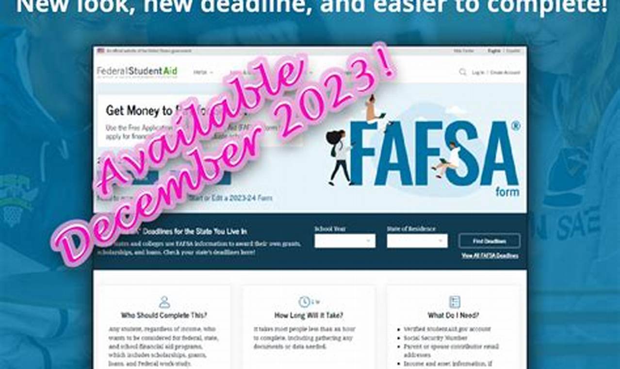 Fafsa 2024 2024 Application Open