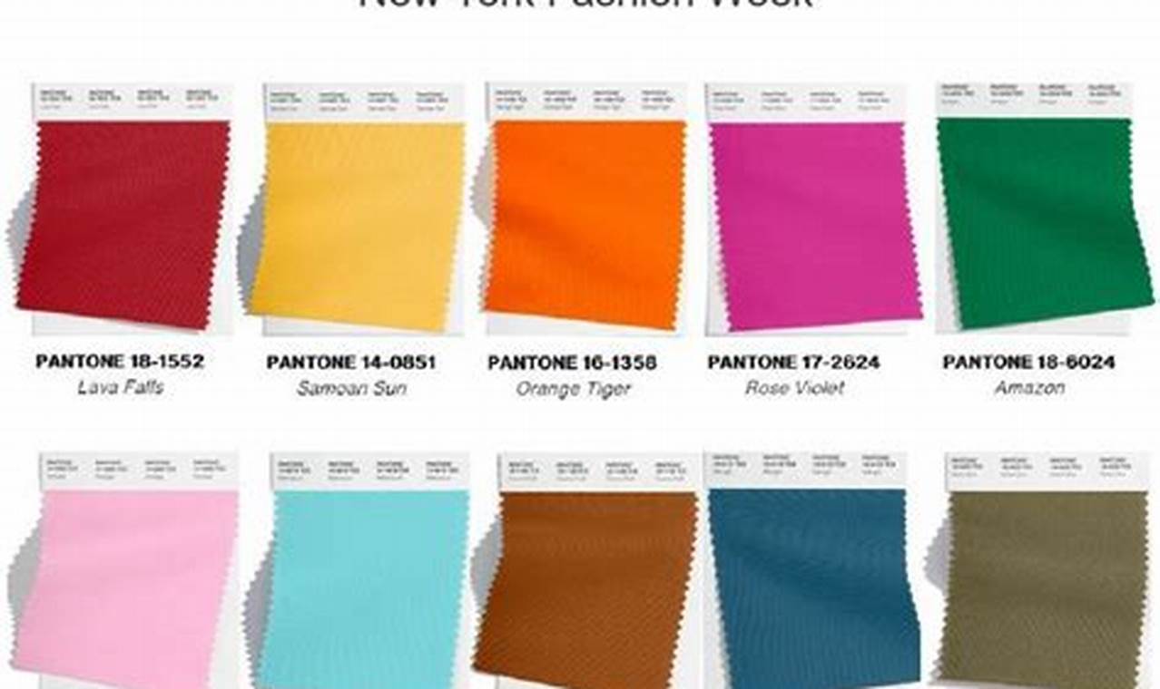 Fall 2024 Fashion Colors