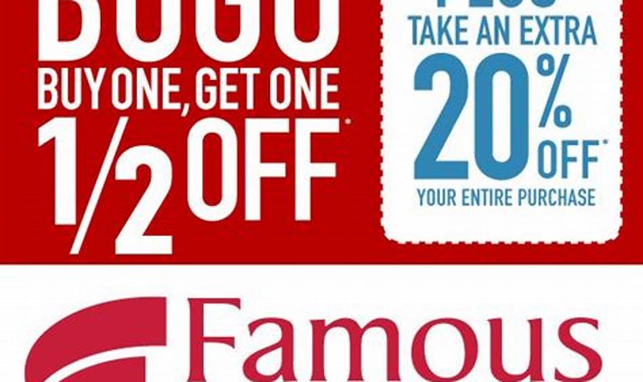 Famous Footwear Coupons In-Store 2024