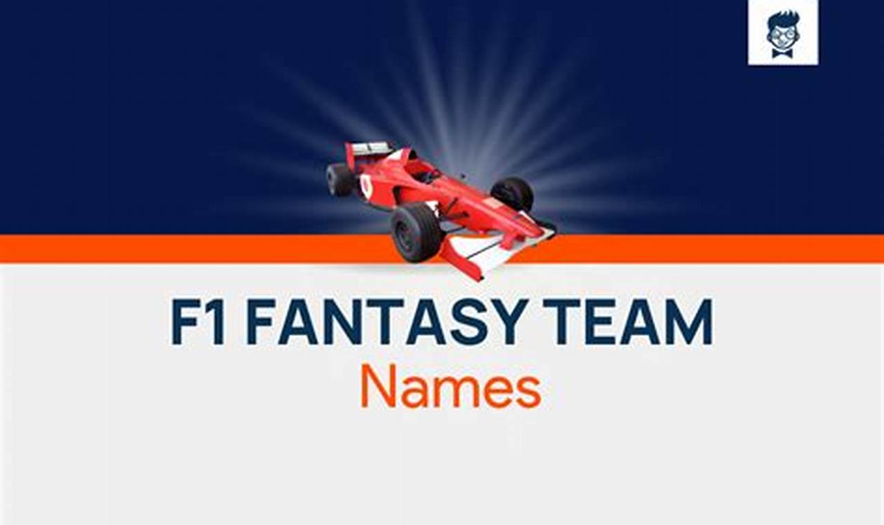 Fantasy F1 Team Names Generator