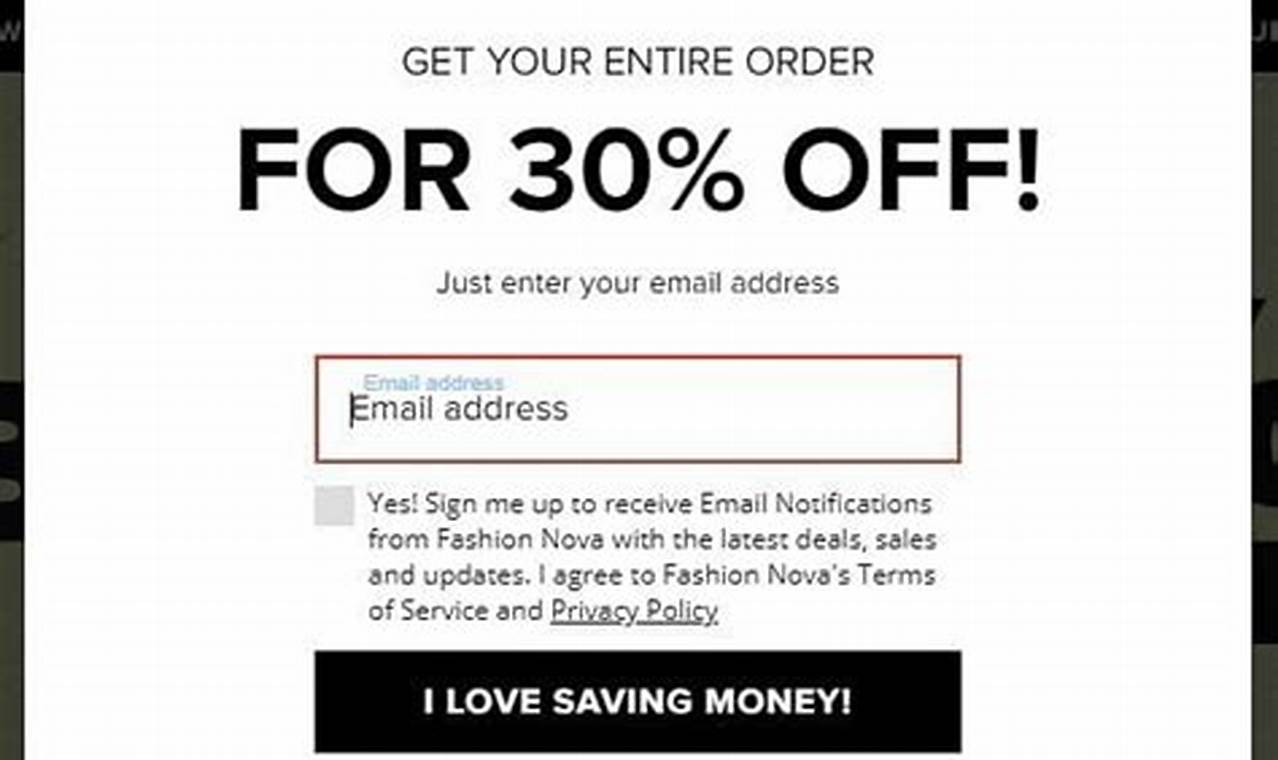 Fashion Nova Discount Code December 2024