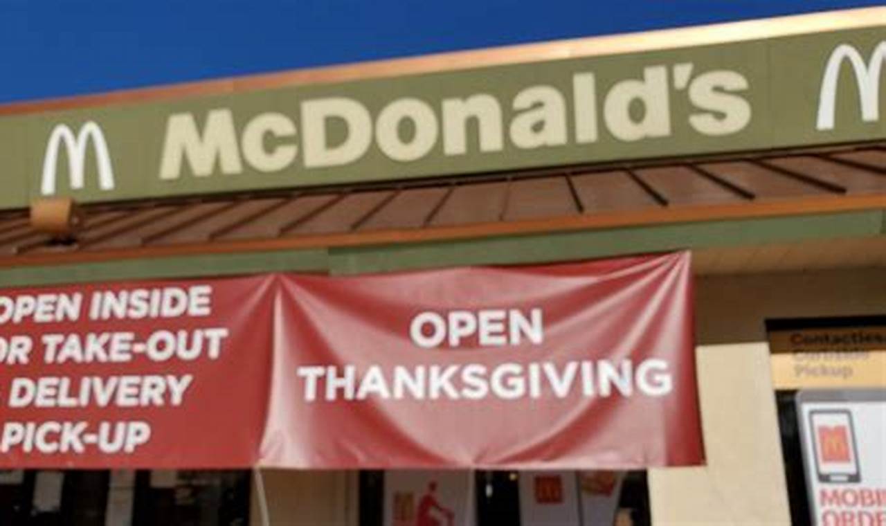 Fast Food Open On Thanksgiving Day 2024