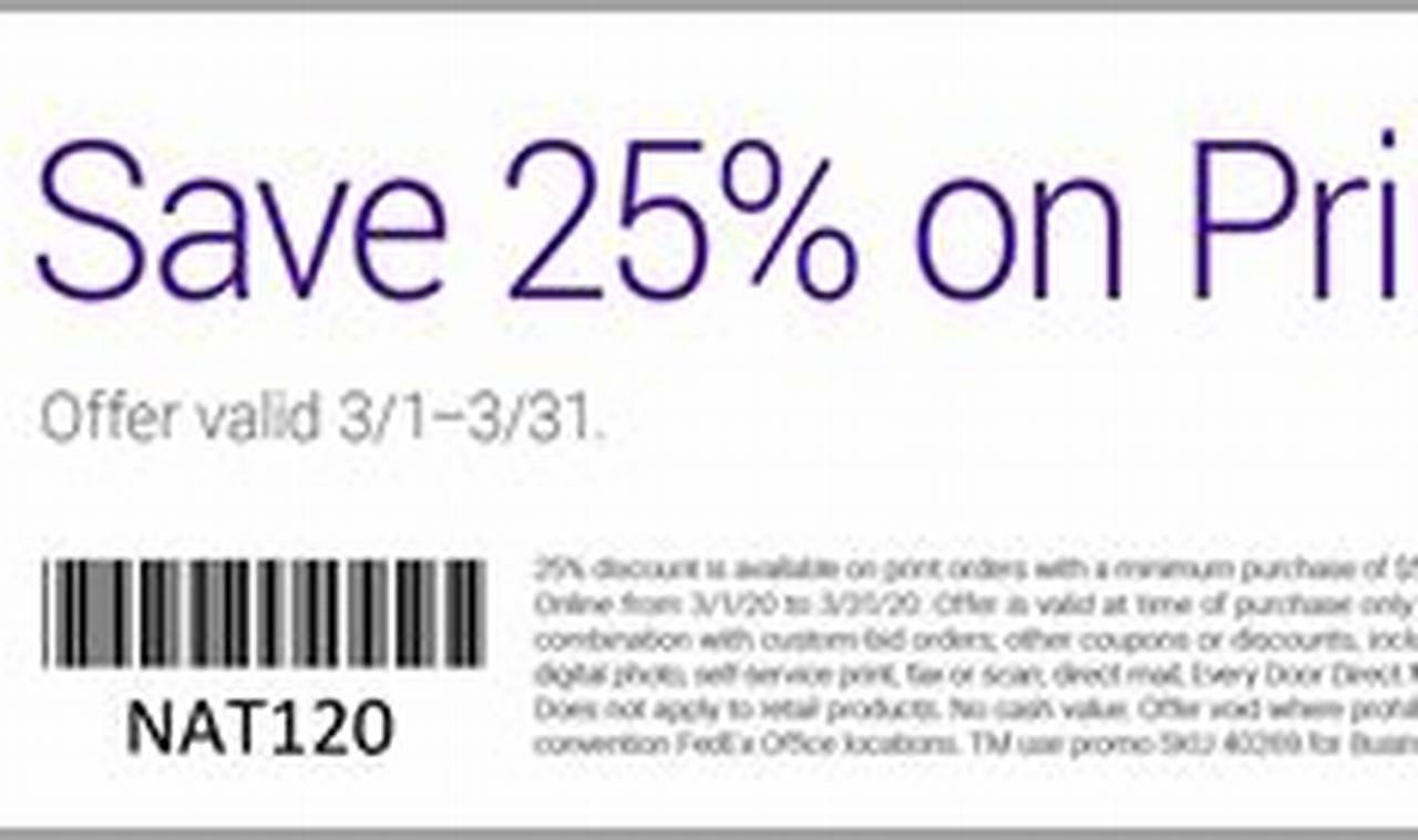 Fedex Printing Discount Code 2024