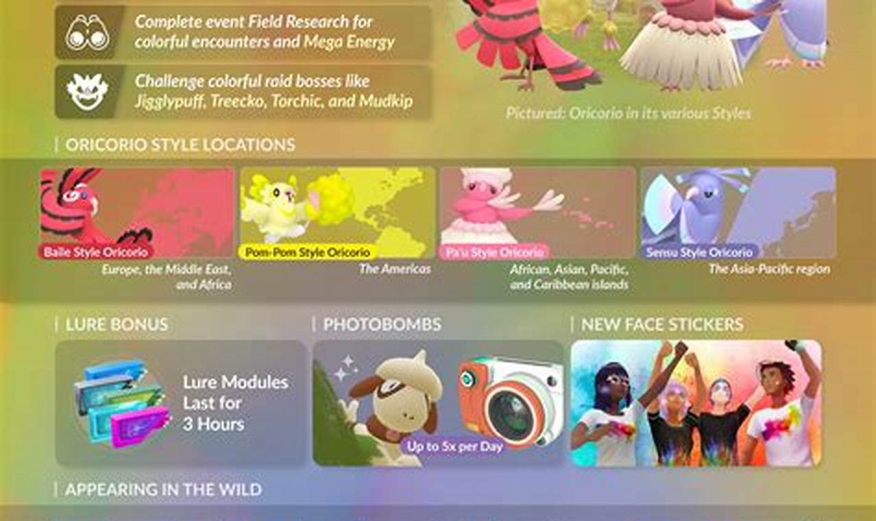Festival Of Colors Pokemon Go 2024