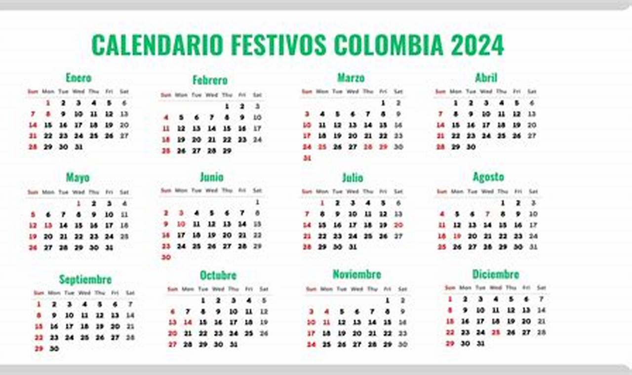 Festivos Noviembre 2024 Colombia