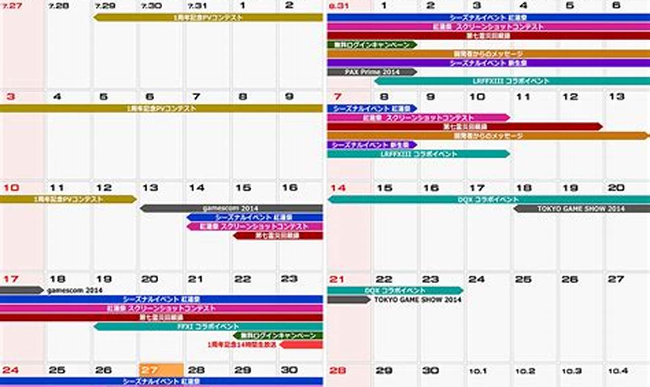 Ffxiv Events Calendar