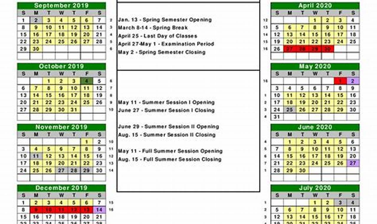 Final Schedule Spring 2024