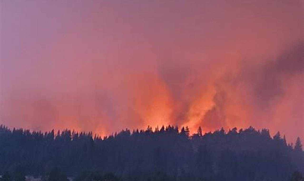 Fire Near Klamath Falls 2024