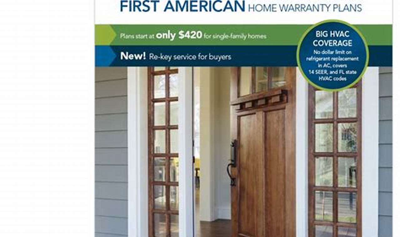 First American Home Warranty Brochure 2024 Pdf