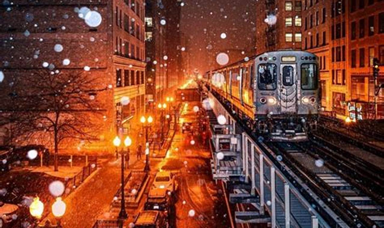 First Snow In Chicago 2024