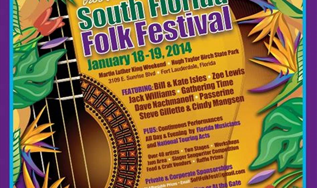 Florida Folk Festival 2024 Lineup Changes