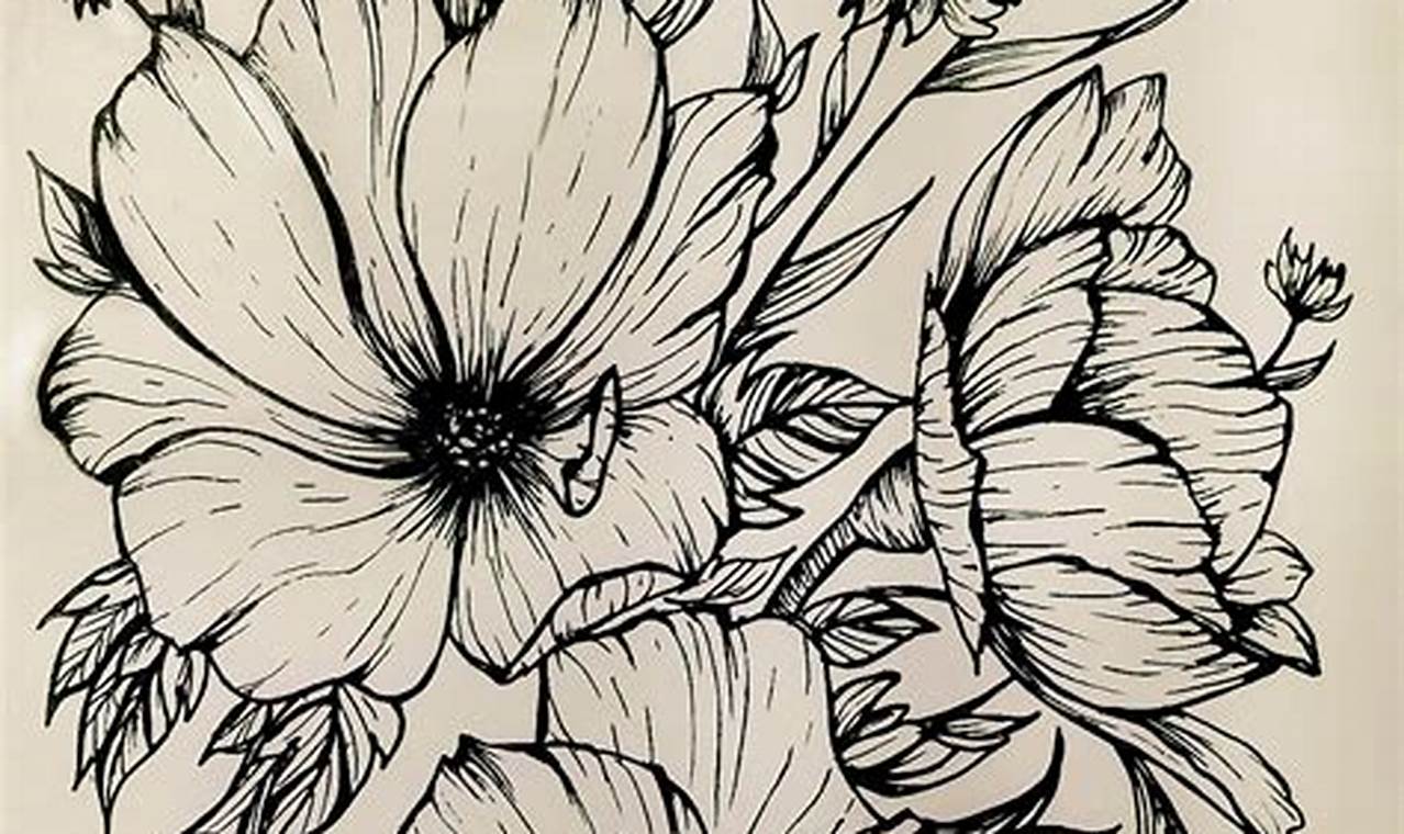 Flower Pencil Art: The Beauty of Nature Captured in Color