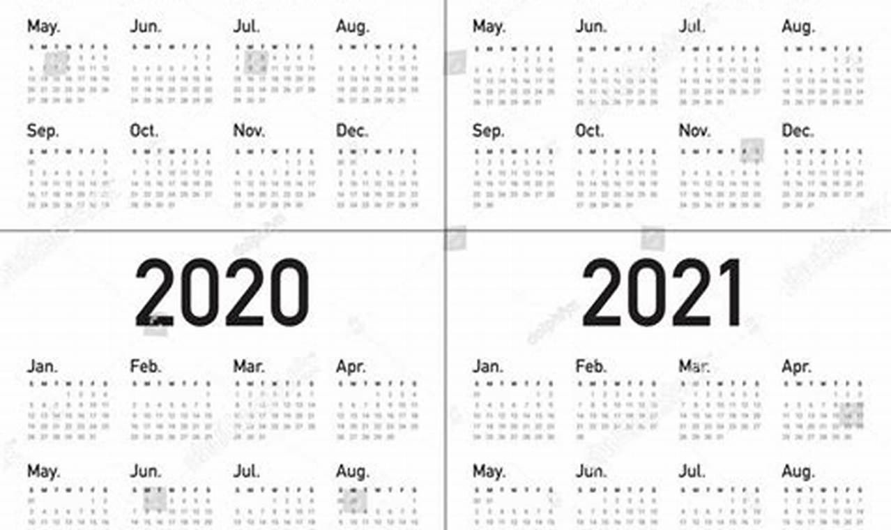 Four Year Calendar Printable