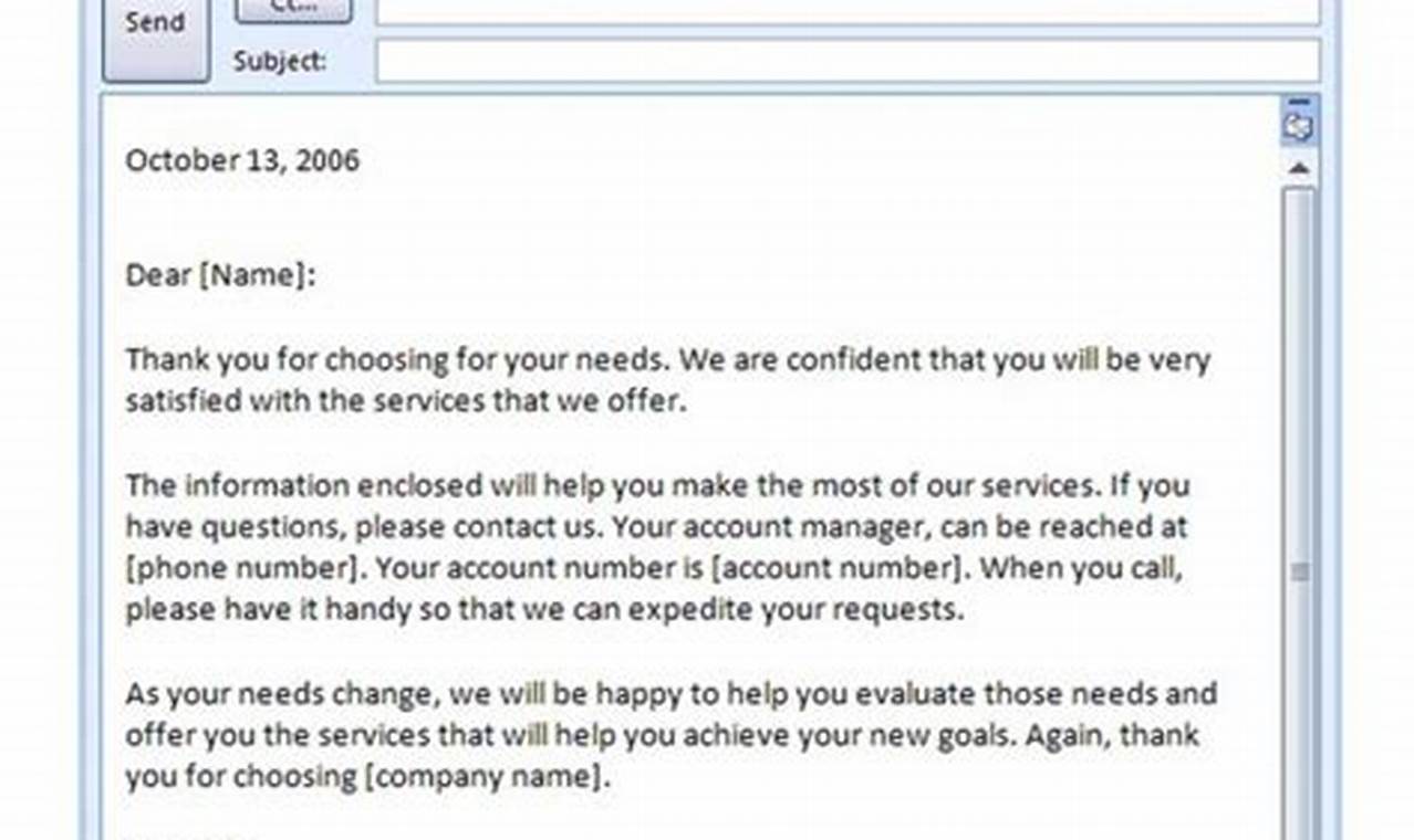 Free Business Introduction Email Template In Outlook