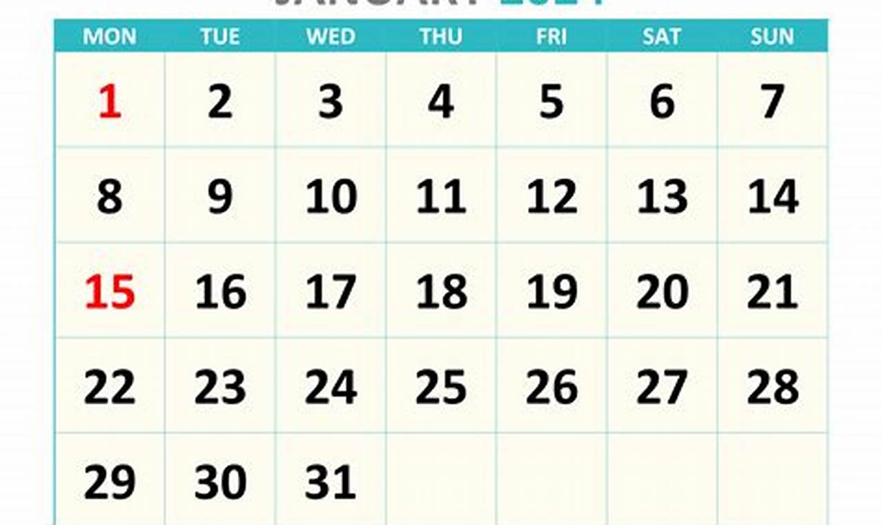 Free Calendar 2024 Printable Monthly