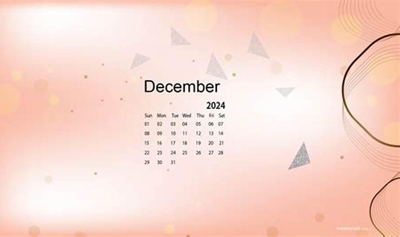 Free Desktop Calendar Wallpaper 2024 December