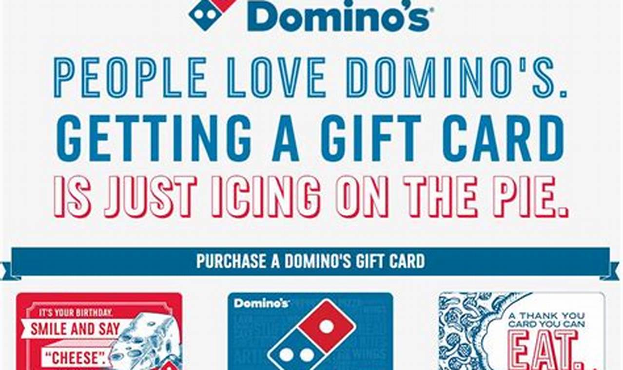 Free Dominos Gift Card Number And Pin 2024