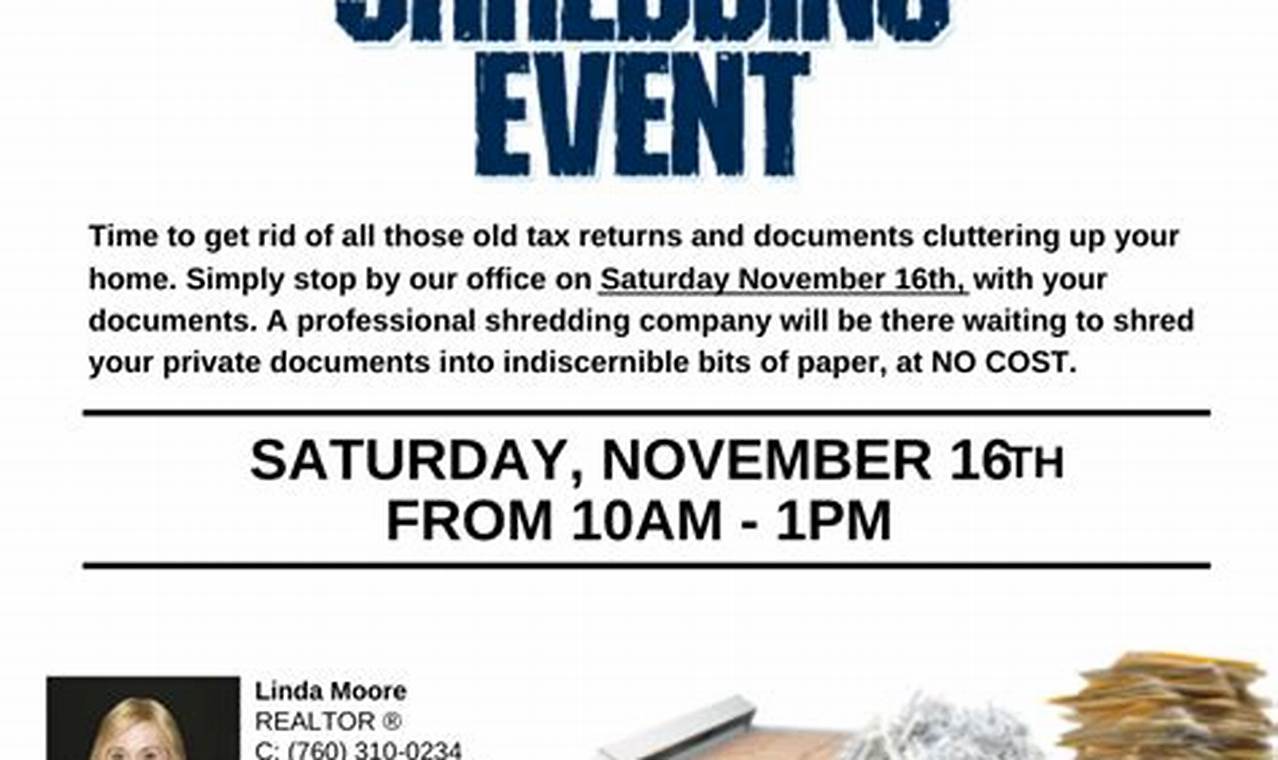 Free Paper Shredding Events Columbus Ohio 2024