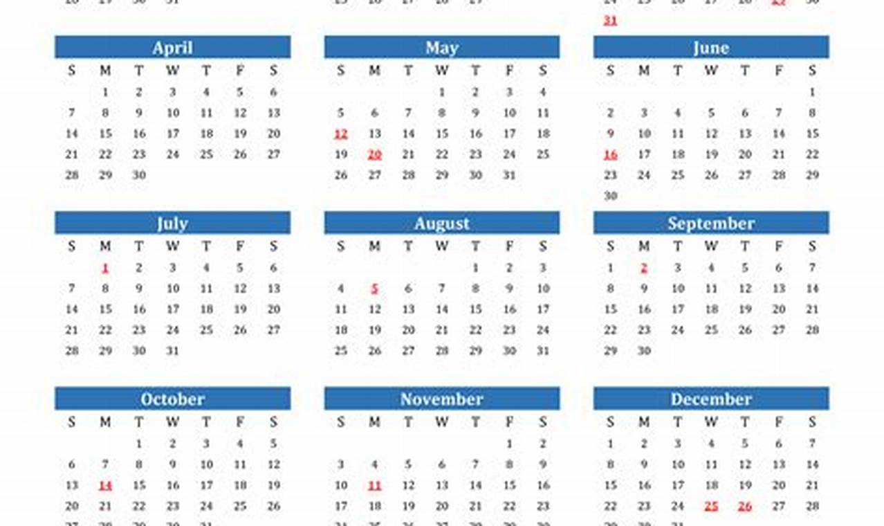 Free Printable Calendar 2024 Canada With Holidays Pdf Download Full