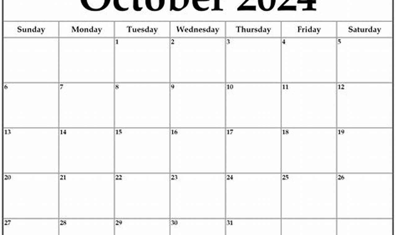 Free Printable Calendar Oct 2024