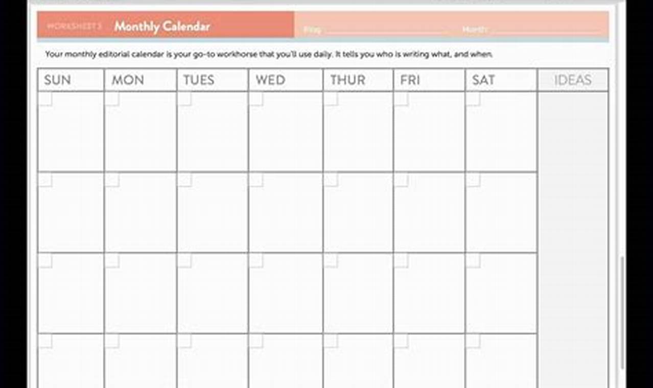 Free Printable Scheduling Calendar