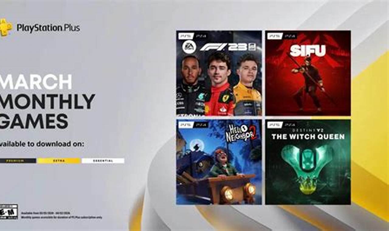 Free Ps Plus Games March 2024