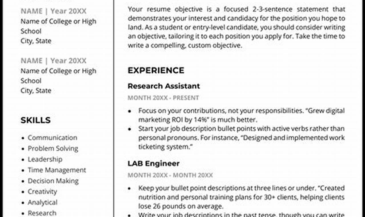 Free Resume Examples 2024 Pdf