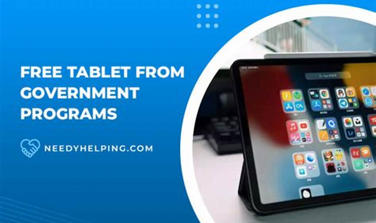Free Tablet From Government 2024