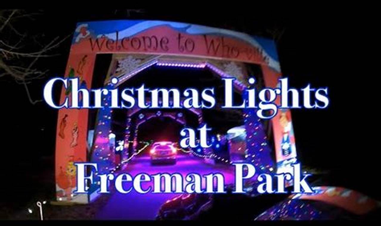 Freeman Lake Christmas Lights 2024