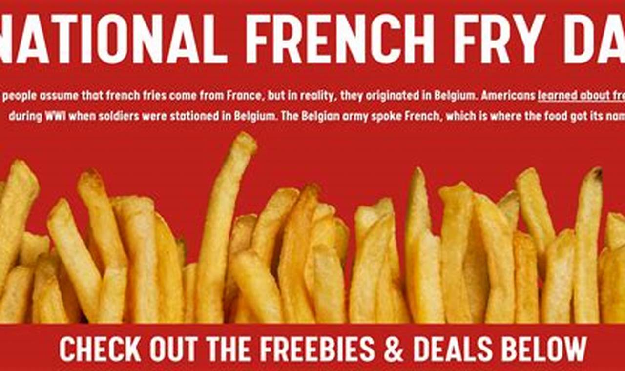 French Fry Day Deals 2024