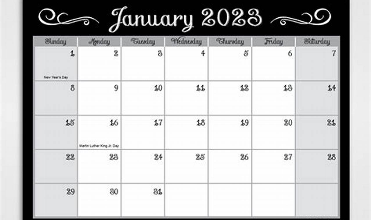 Fridge Calendar 2024